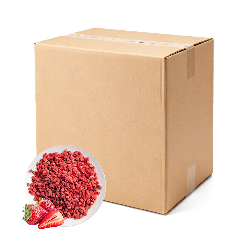 Сублимированные кубики клубники/10 кг