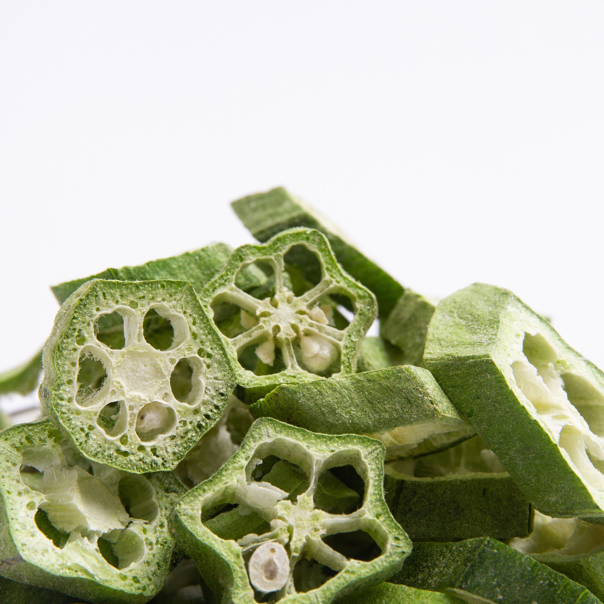 Sublimated Okra Shards / 10 Kg
