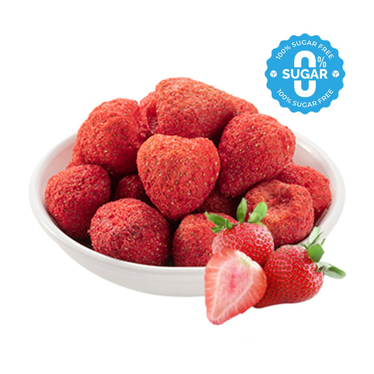SUGAR-FREE Freeze Dried Strawberry Whole 10kg/ carton