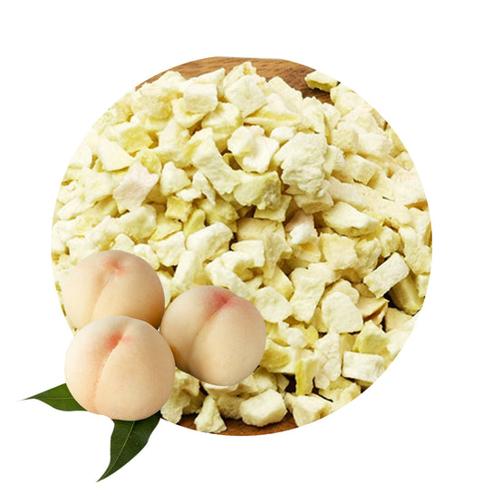 Freeze-dried white peaches Shards/10 Kg
