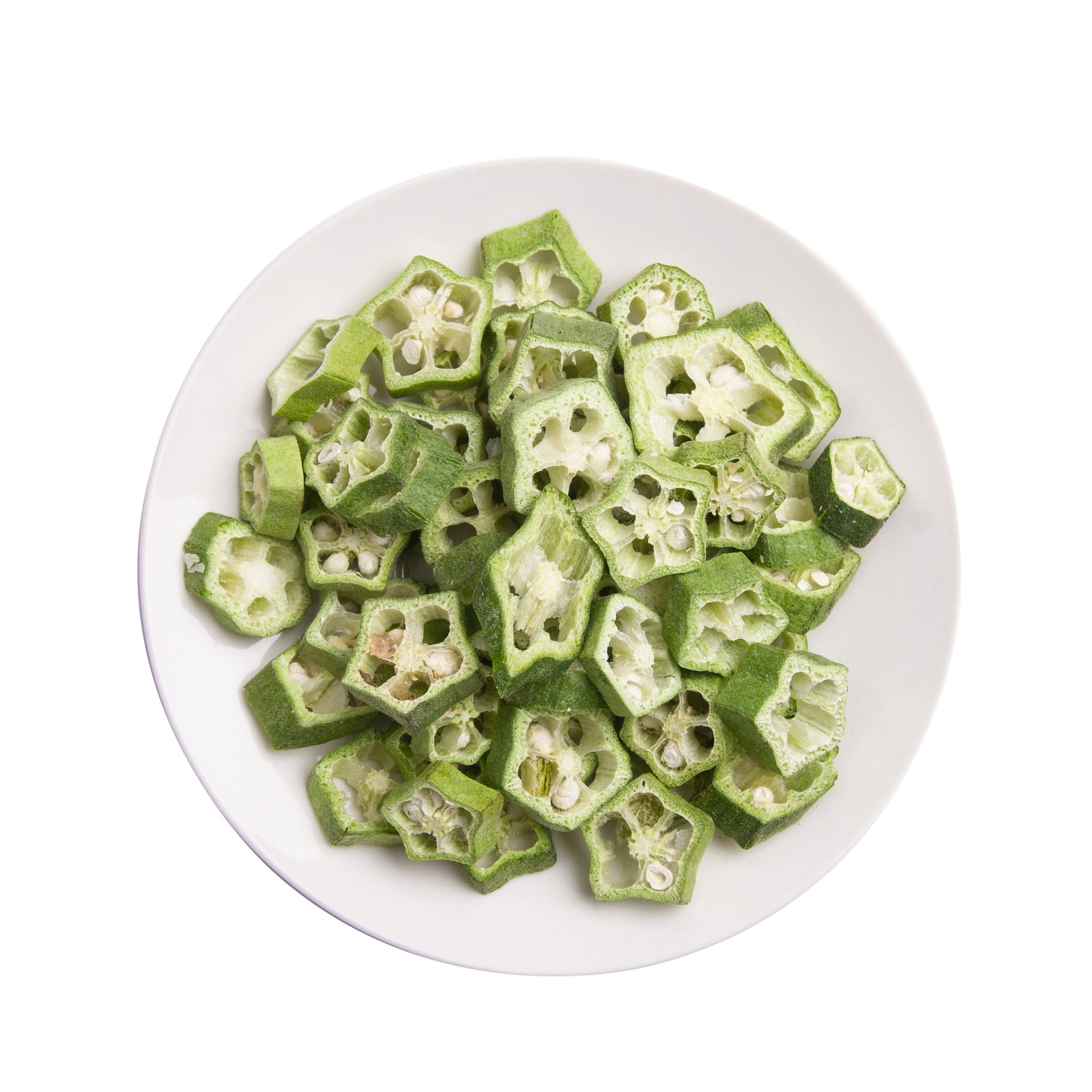 Sublimated Okra Shards / 10 Kg